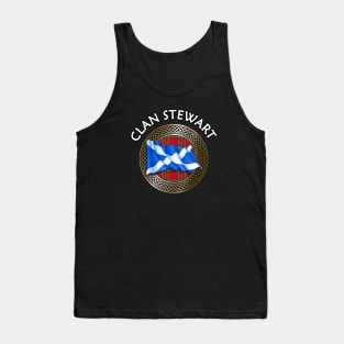 Clan Stewart Crest & Tartan Knot Tank Top